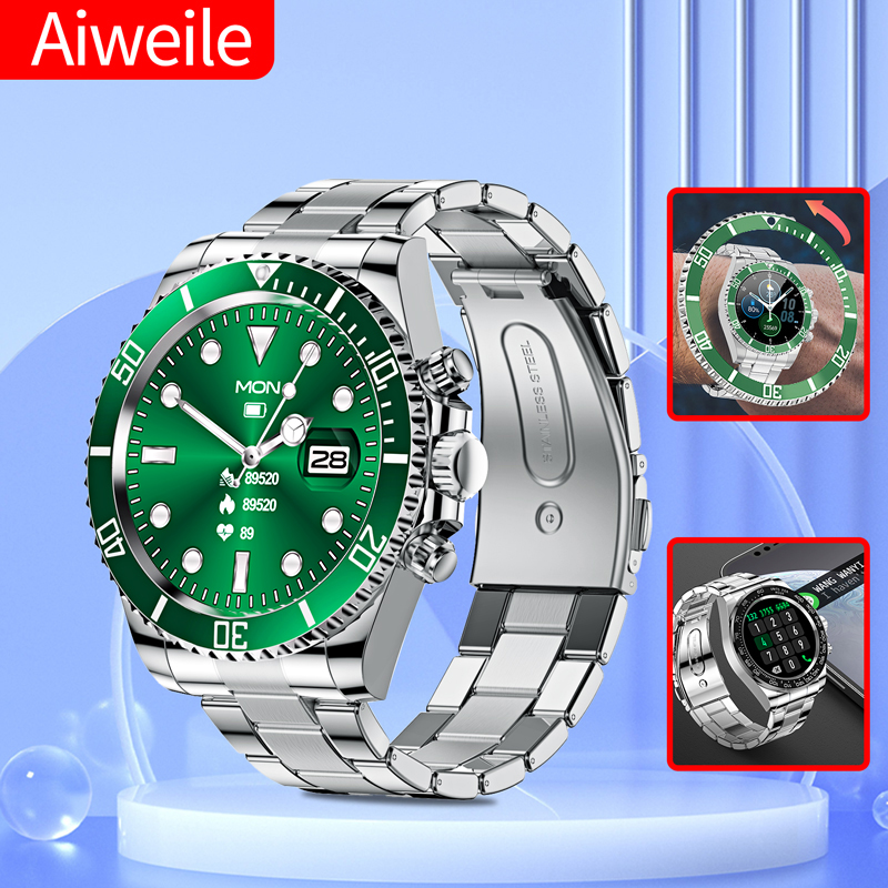 Japanese Active Lifestyle - Aiweile AW12 新スタイルの高級スマートウォッチダイヤル応答通話男性用防水スポーツデジタルビジネス腕時計ギフト用