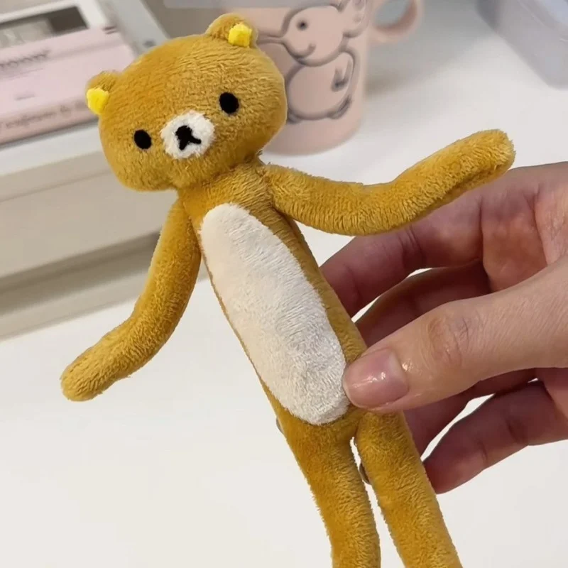 Japanese Lifestyle Goods - 和風漫画ロングレッグリラックマぬいぐるみ鉛筆ケース財布吊り下げ飾りデスクトップ装飾友人の誕生日プレゼント