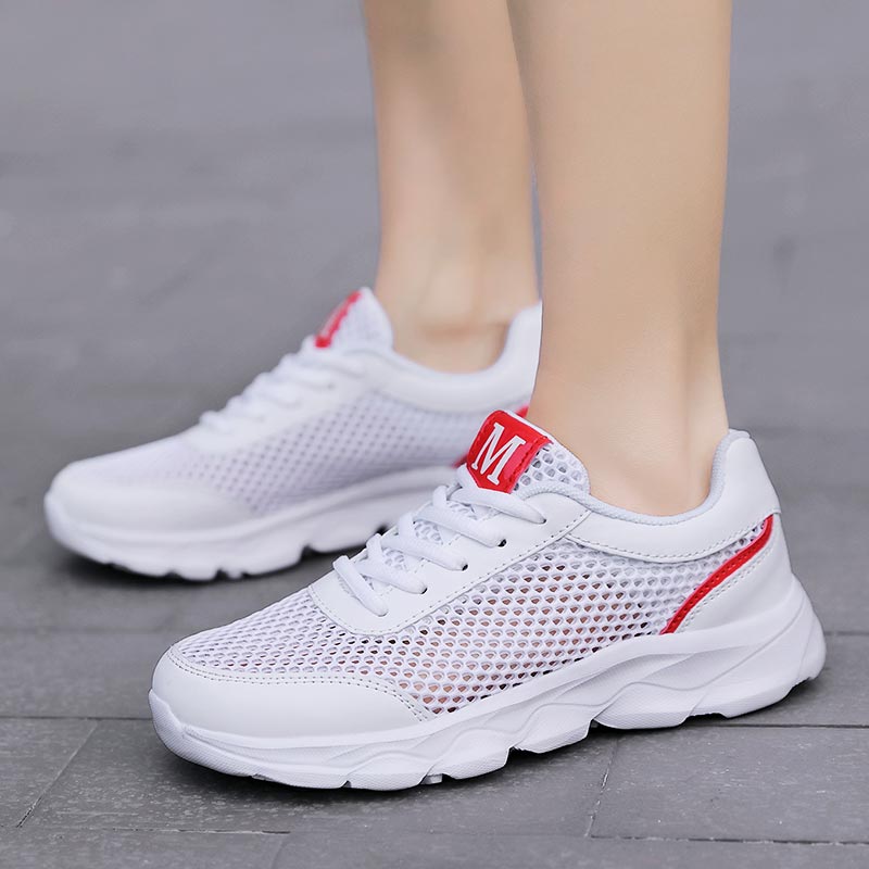 女性用通気性メッシュスニーカー,軽量ランニングシューズ,ベー - Japanese Lifestyle Shop のレビューと価格