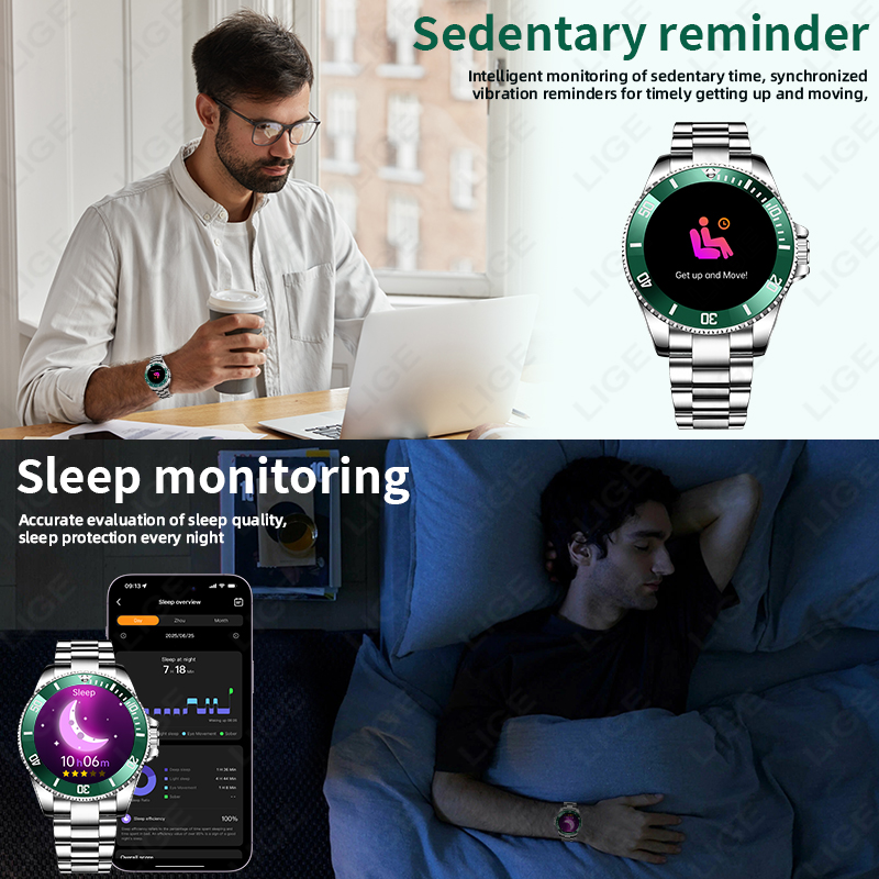LIGE 2026スタイル高級スマートウォッチ、ダイヤルで通 - Japanese Active Lifestyle のレビューと価格