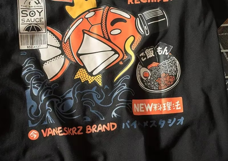 衣類夏原宿和風半袖 Tシャツメンズ潮ブランドストリートルーズ - Japanese Lifestyle Goods のレビューと価格