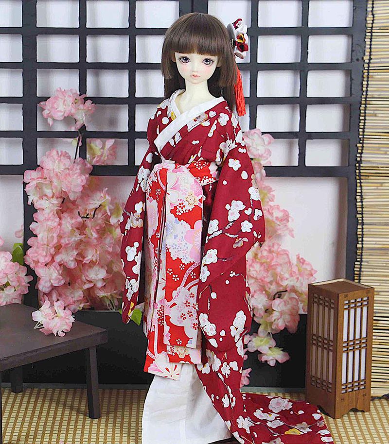 1/8 1/6 1/4 1/3 BJD 日本の着物セット人形 - Japanese Lifestyle Shoes のレビューと価格