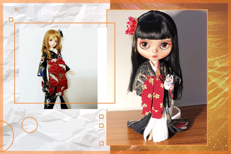 1/8 1/6 1/4 1/3 BJD 日本の着物セット人形 - Japanese Lifestyle Shoes のレビューと価格